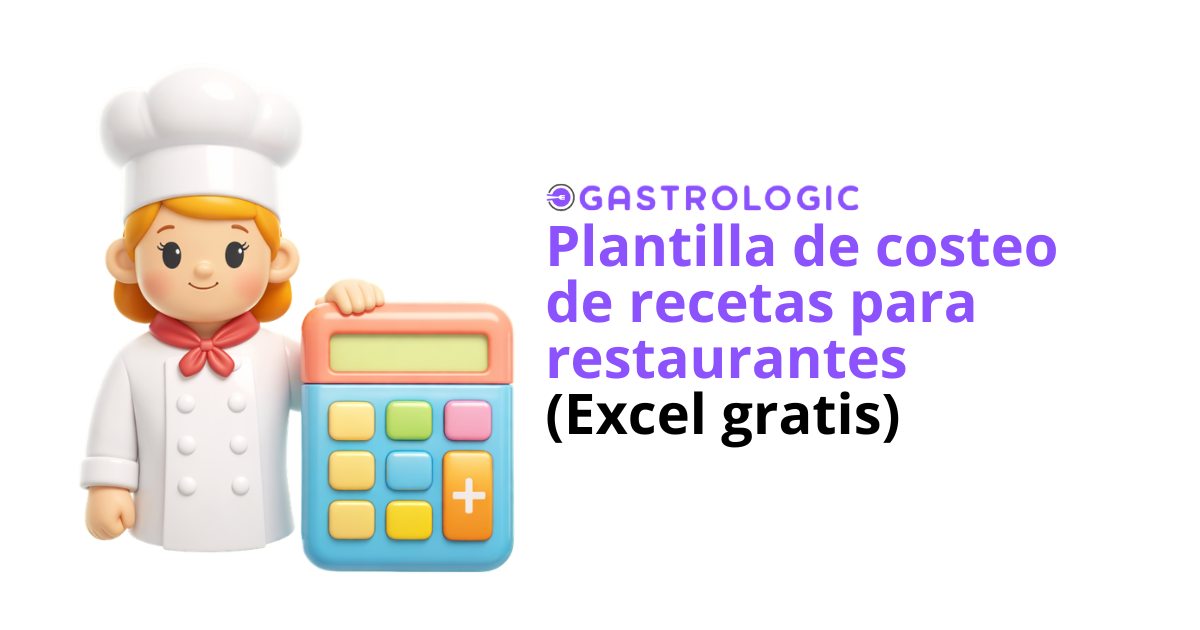 Plantilla de costeo de recetas para restaurantes (Excel gratis)