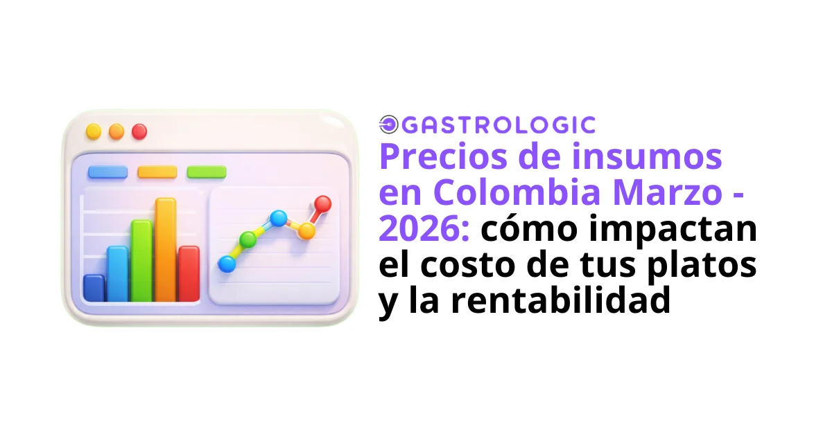 Precios de insumos en Colombia Marzo - 2026: cómo impactan el costo de tus platos y la rentabilidad